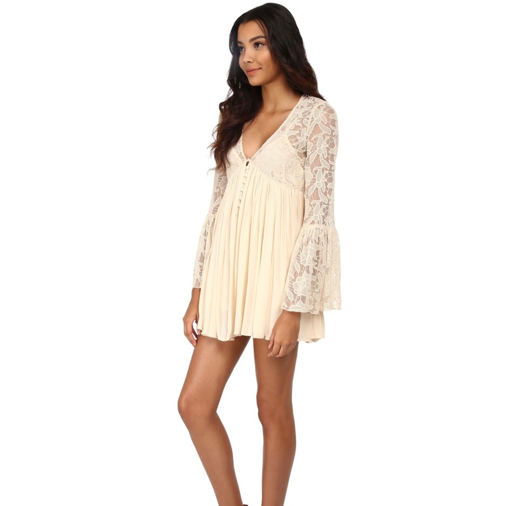 Free People With Love from India Dress//ivory
